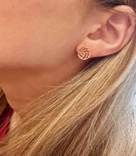 Load image into Gallery viewer, Volleyball Gold Stud Earrings