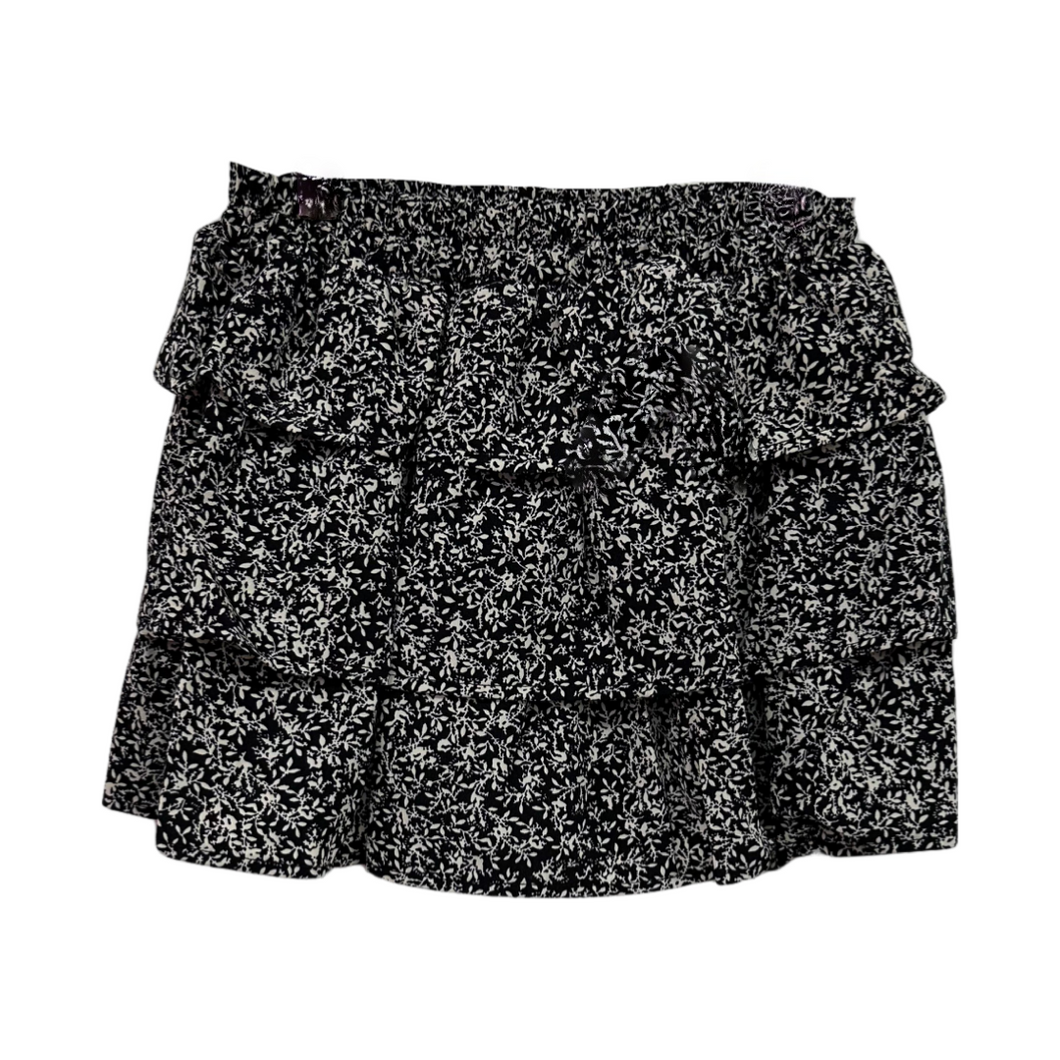 Black Daisy Woven Skirt..