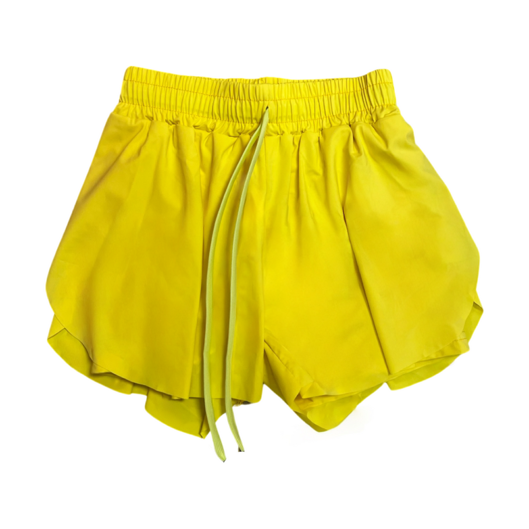 Yellow swing shorts