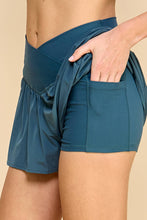 Load image into Gallery viewer, Athletic V Wrap Shorts: Teal - Large
