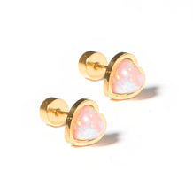 Load image into Gallery viewer, Linny Co Tara Light Pink Screwback Stud
