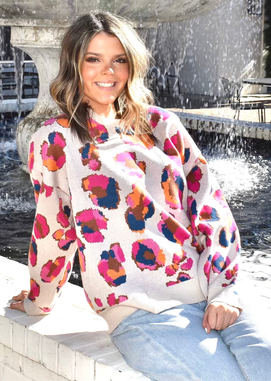Multi-Color Abstract Top..