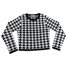 Load image into Gallery viewer, Everly Houndstooth Long Sleeve Top..
