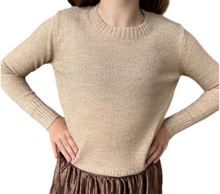 Load image into Gallery viewer, Beige Knitted Sweater
