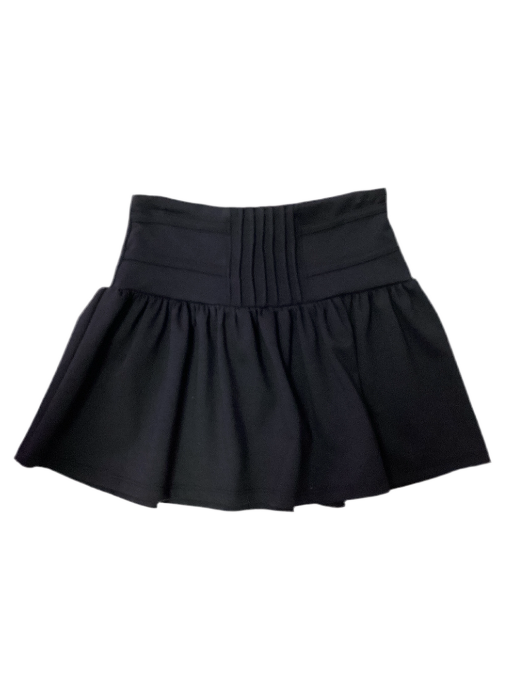 Black Stretch Ruffle Skirt..