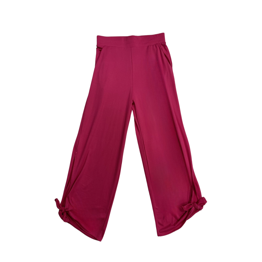 Hot Pink Solid Pant