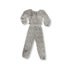 Load image into Gallery viewer, Black and White Tweed Jogger..
