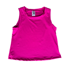 Load image into Gallery viewer, Fuchsia Solid Athletic Tank

