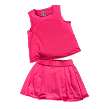 Load image into Gallery viewer, Neon Pink Solid Athletic Skort
