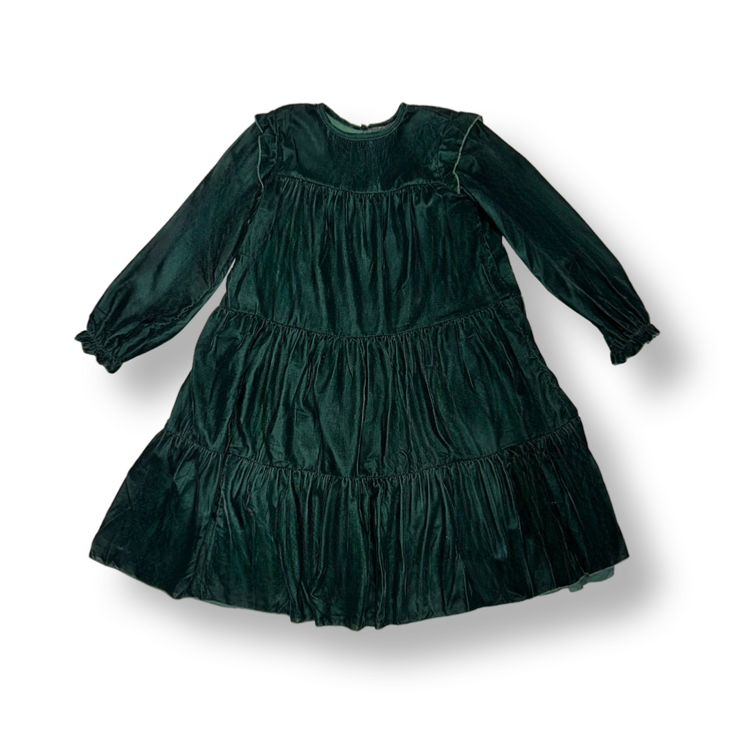 Dark Green Velvet Dress