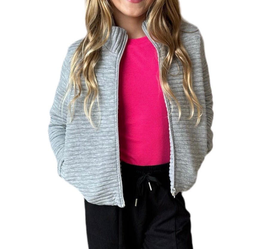Grey Textured Jacket..