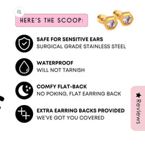 Load image into Gallery viewer, Linny Co Elsie Pink Screwback Stud
