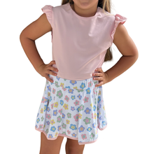 Load image into Gallery viewer, Flower Skort with Pink Trim
