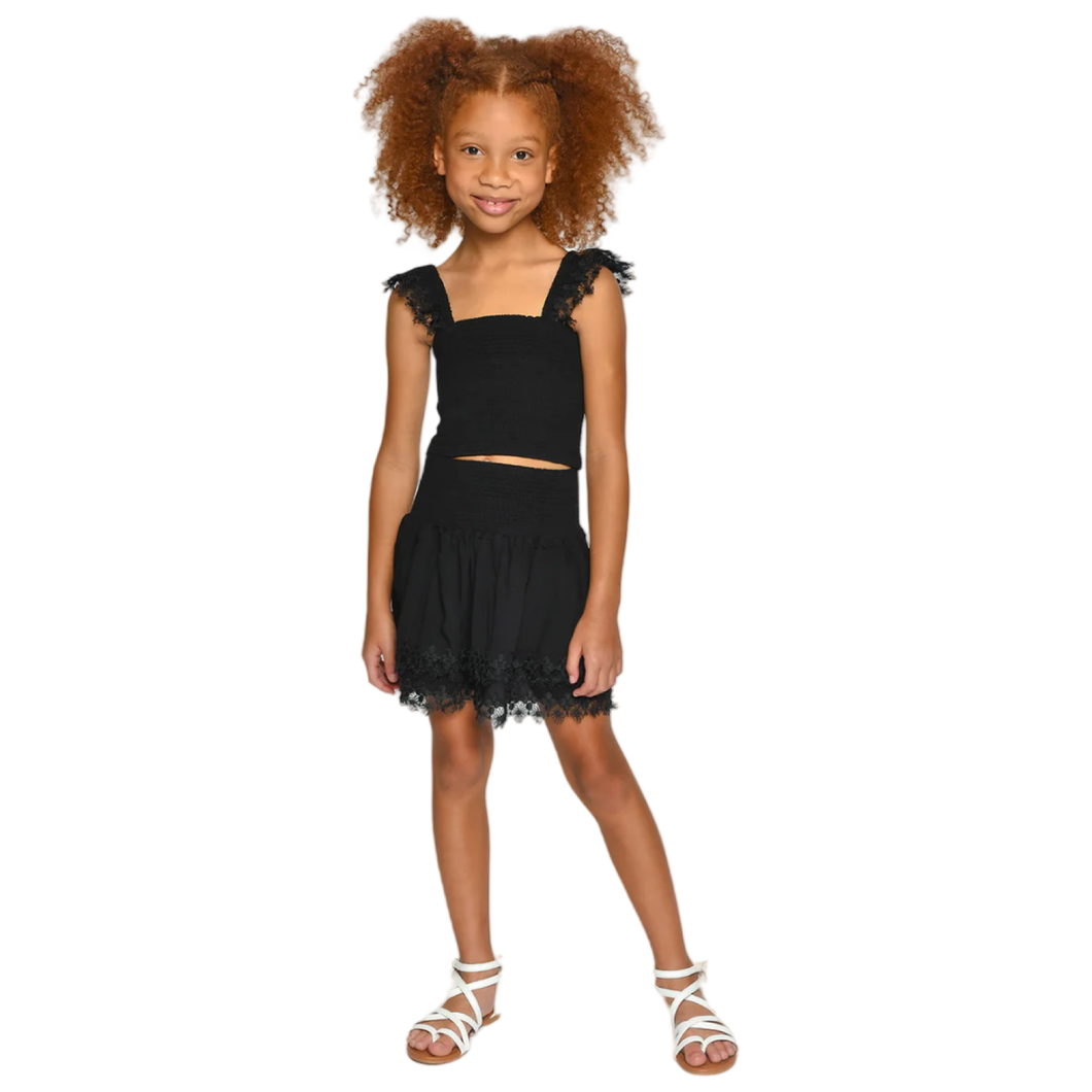 Mariel Skirt Set- Black