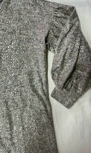 Load image into Gallery viewer, Gold Foil Sparkle Gray Dress
