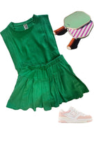 Load image into Gallery viewer, Kelly Green Linen Skort..
