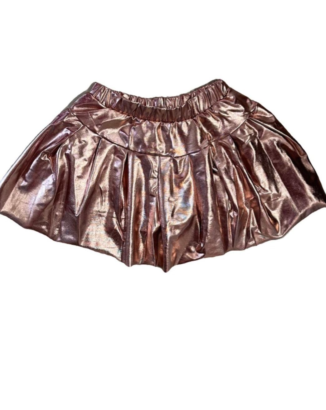 Vinyl Skort- Rose Gold..