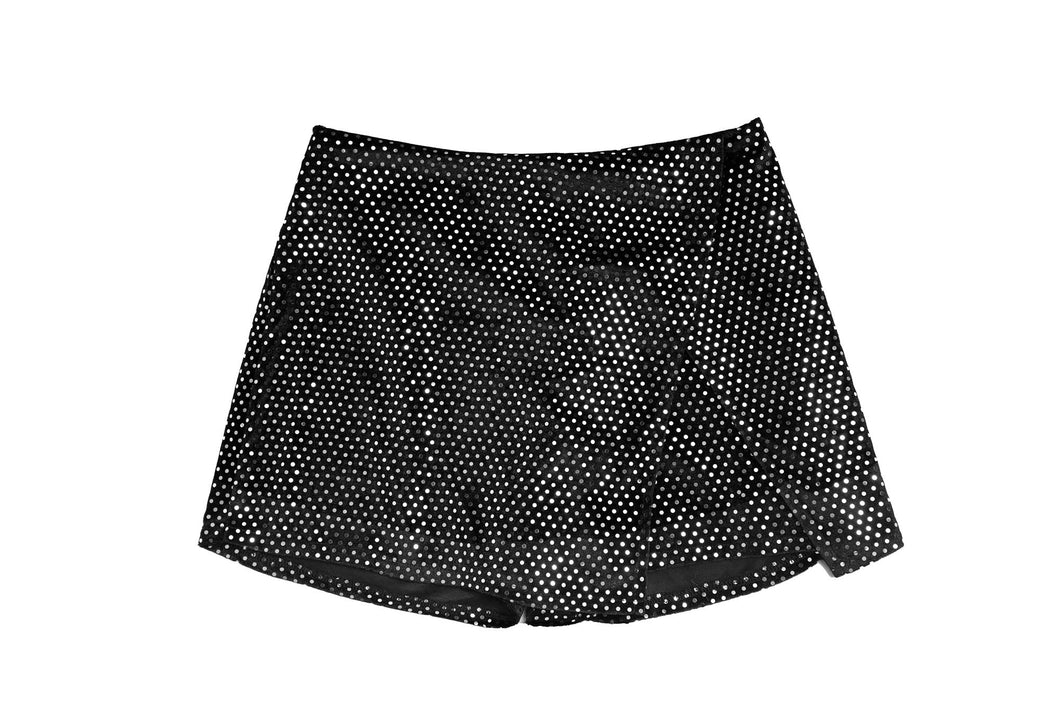 Black Asymetrical Skort