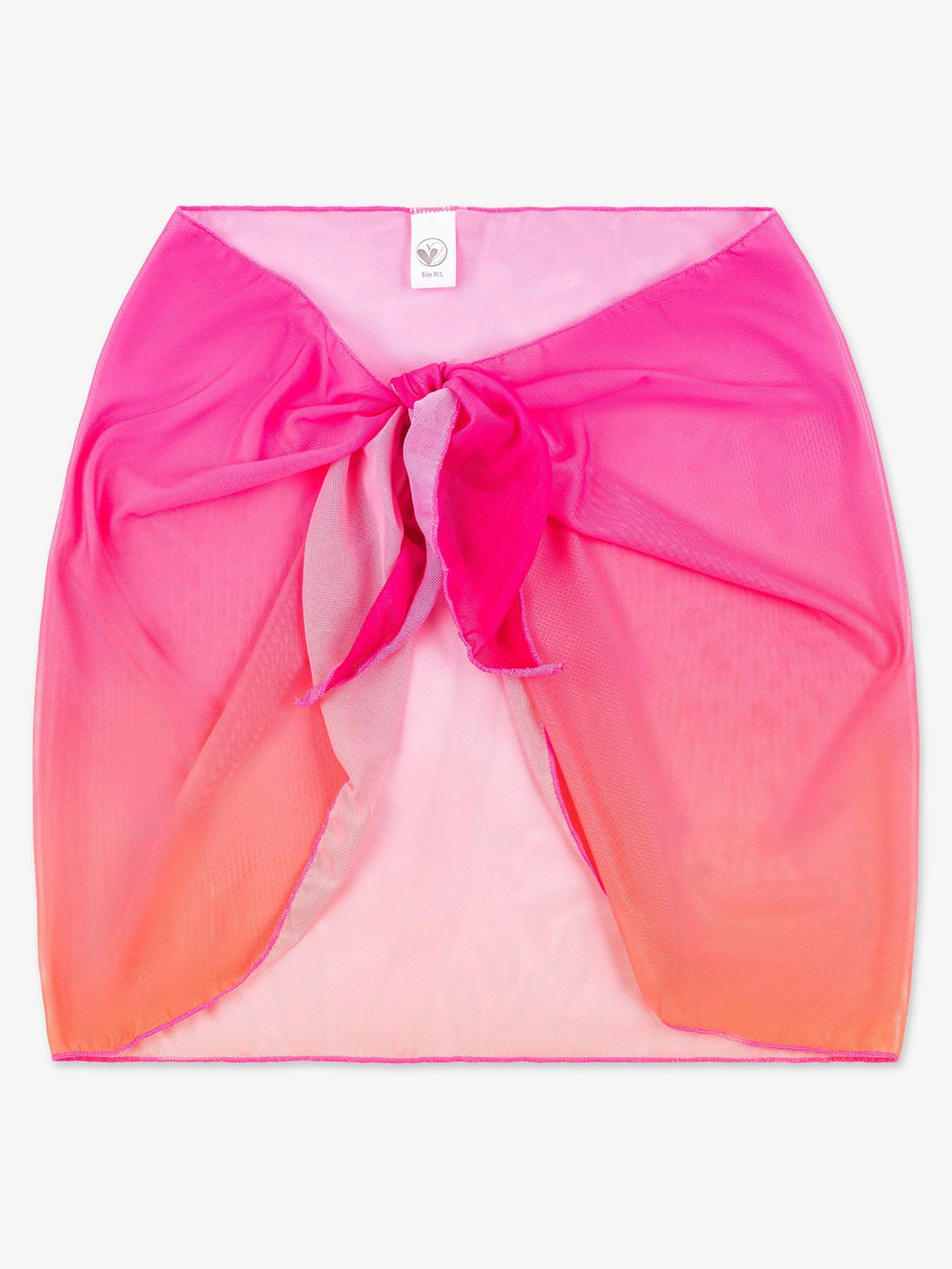 Jacqueline Sarong Printed Mesh Wrap Skirt..