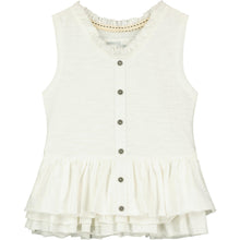 Load image into Gallery viewer, Cream Peplum Top..
