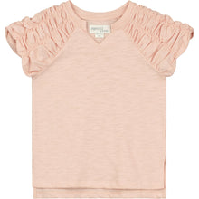Load image into Gallery viewer, Peach Ruched Sleeve Top..
