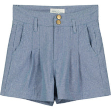Load image into Gallery viewer, Chambray Tailored Shorts..
