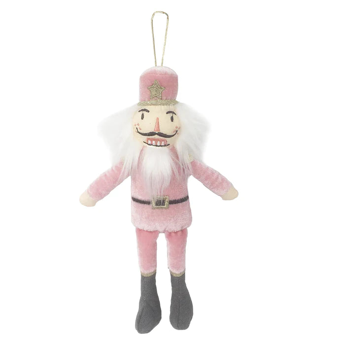 Pink Nutcracker Plush Ornament..