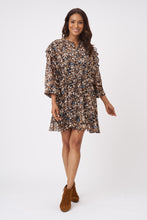 Load image into Gallery viewer, Adult Long Sleeve Black Floral Dress
