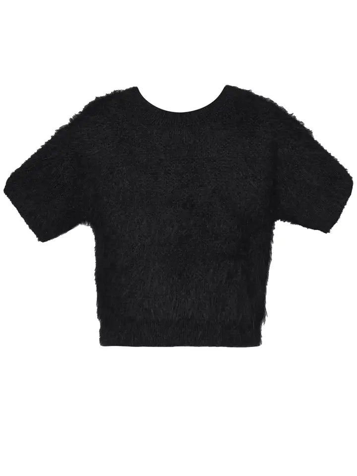 Fuzzy Black Sweater..