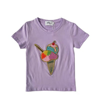 Load image into Gallery viewer, Rainbow Pearls Ice Cream T-shirt.
