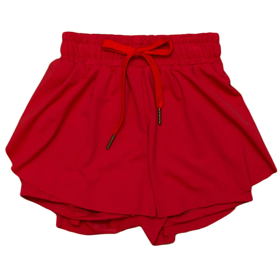 TEEN Red Swing Shorts*