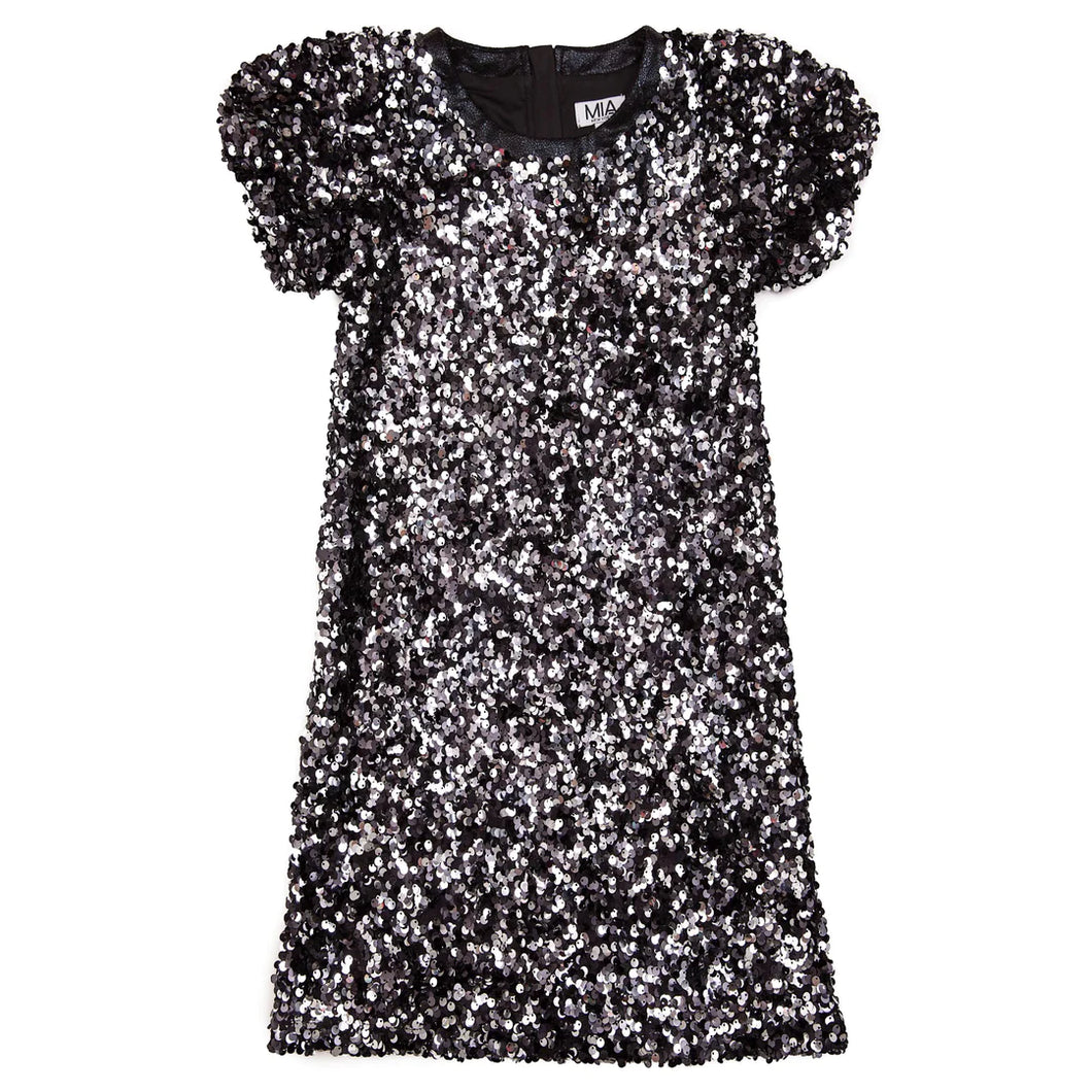 Black Sequin Dress..