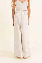 Load image into Gallery viewer, Tan Wide Leg Bow Pant..
