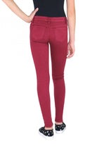 Load image into Gallery viewer, *DIANE - BASIC MID-RISE SKINNY PANT - Crimson/Cordovan
