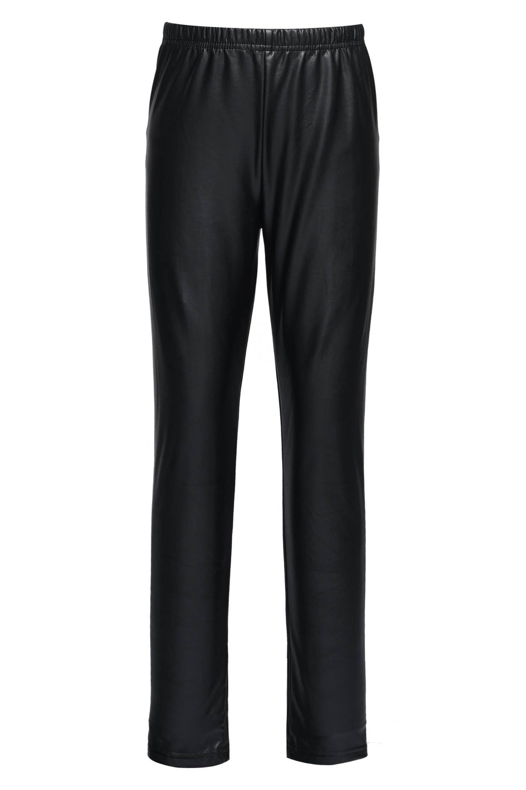 Tween Girl Hannah Banana Faux Leather Pull On leggings