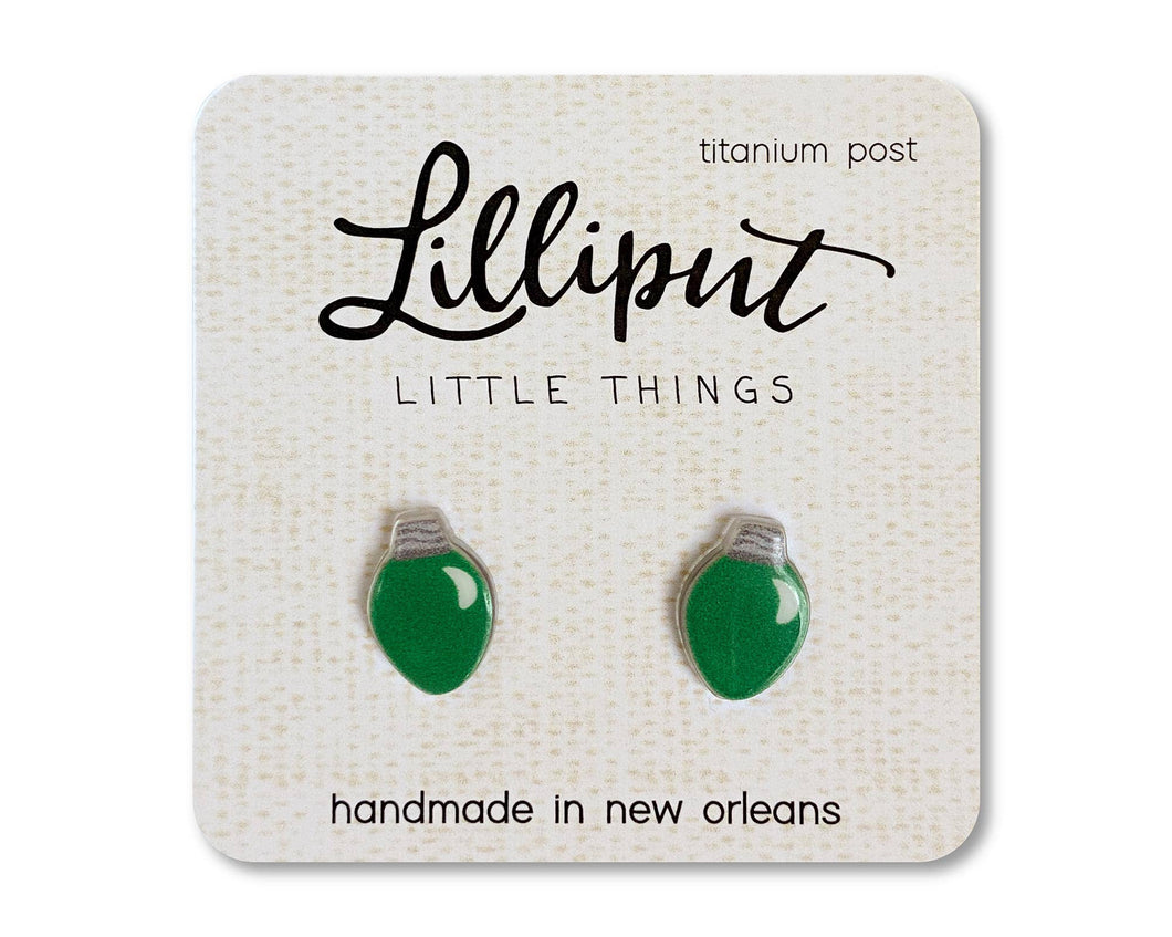 Christmas Light Bulb Earrings
