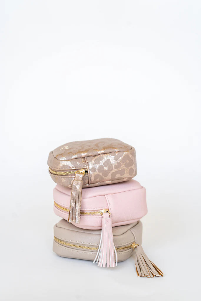 Hollis Tech Pouch-Metallic Blush..