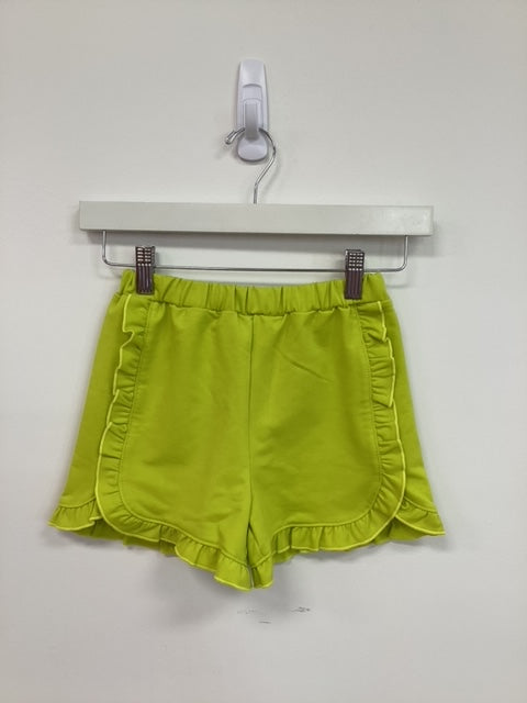 Chartreuse Ruffle Pocket Short