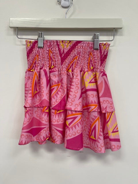 The Jules Skirt -Pink Abstract