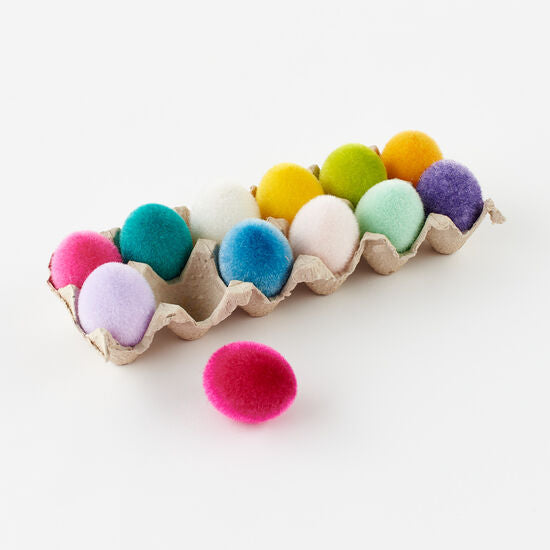 Flocked Eggs with Tray