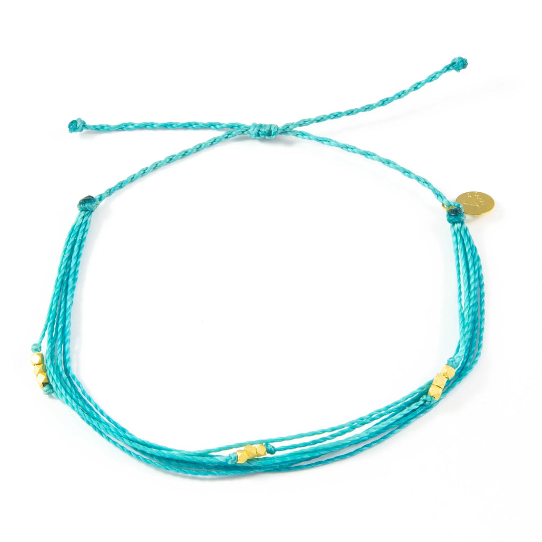 Macua Anklet-Teal..
