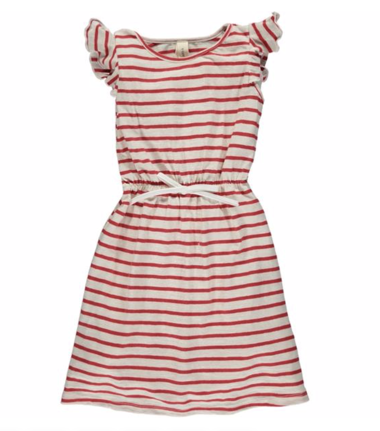 Vignette Girl's Red and White Striped Dress