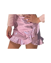 Load image into Gallery viewer, *Little Olin Metallic Skirt - Pink

