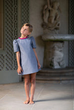 Load image into Gallery viewer, Little Olin Chambray Balloon Sleeve Dress
